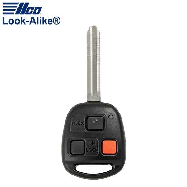 LAL RHK-TOY-3BLC Toyota 3 Button Remote Head Key (HYQ1512V/4C Trans.)